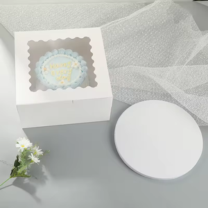 Chất lượng cao bánh Trắng Pastry hộp giấy với cửa sổ bánh sandwich bao bì Kẹo hộp giấy - Product Image 3