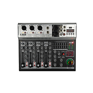 Mezcladora de audio mini K500 de 5/7 canales con MP3 y Bluetooth para estudio en casa, transmisión en vivo y estudio. - Product Image 1