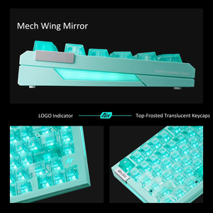 คีย์บอร์ดเกมมิ่ง <span class=keywords><strong>ATK</strong></span> RS7 Air Magnetic Switch 8KHz แบบมีสาย 75% RGB Hot-Swappable Hall Effect 0.001 มม. RT Gasket Structure สำหรับ PC Valo - Product Image 2
