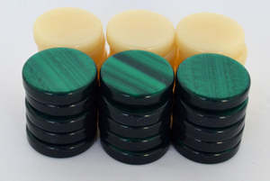 Tùy Chỉnh Đá Cẩm Thạch Màu <span class=keywords><strong>Backgammon</strong></span> Chip 35Mm 38Mm 40Mm 44.5Mm Bóng Epoxy Nhựa Checker Miếng - Product Image 3