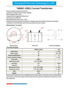 Transformador de Corriente NJXSE TAB06C 1000/1 2000/1, Tipo Pin, 5A 10A 20A 30A 50A 60A - Product Image 2