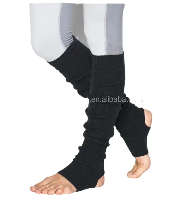 Toptan kablo örgü kış 100% akrilik yoga kadın çizme dans bacak ısıtıcıları