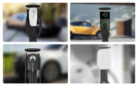Support de chargeur de véhicule électrique extérieur en acier galvanisé sur mesure, boîtier de borne de recharge EV, coque de borne de recharge