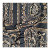 Tissu Bubu imprimé Spandex 4 voies Polyester Spandex tissé 92% Polyester 8% Spandex Tissu poly élastique 4 voies pour robes
