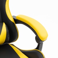 Chaise de jeu Esports en cuir PU ergonomique avec dossier haut, appui-tête, support lombaire, pivotant à 360 degrés, repose-pieds, OEM, LED RGB