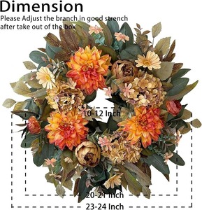 Corona de Flores Preservadas Hecha a Mano, Coronas de Rosas Naturales Eternas para Decoración del Hogar, Decoración de Pared de Lujo para Bodas - Product Image 4