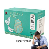 Mélange alimentaire de qualité alimentaire à base d'extrait de racine de Kudzu, remède naturel contre la gueule de bois à base de Puerarine, détoxifiant pour l'alcool, en contenant plastique