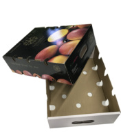 Cajas de Cartón Corrugado para Frutas como Cerezas y Fresas, con Recubrimiento UV Personalizado, Reciclables y de Alta Calidad, en Oferta