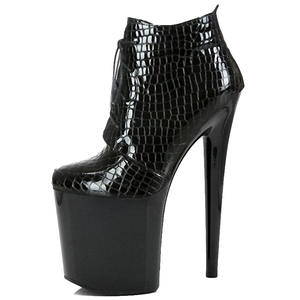 Noir <span class=keywords><strong>talon</strong></span> mince tête ronde <span class=keywords><strong>bottes</strong></span> nues 20 <span class=keywords><strong>cm</strong></span> pole dance t-stage <span class=keywords><strong>8</strong></span> pouces pied montrer talons hauts 20 <span class=keywords><strong>cm</strong></span> haut <span class=keywords><strong>talon</strong></span> chaussure plateforme - Product Image 1