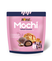 Venta de Fábrica, Producto Popular, ROYAL FAMILY, Snack Taiwanés, 120G*12 Bolsas/Caja, Mochi Caramelo Salado con Mantequilla, Buen Sabor, 1 Año de Duración