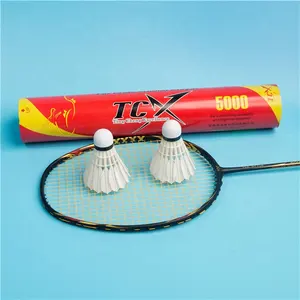 TCX5000 Same Quality Same Price As XP2 Silver Badminton Shuttlecock Durable Goose Feather Badminton Shuttlecock For Players