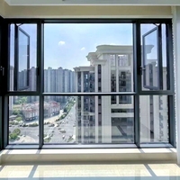 Ventana Moderna de Aluminio con Aislamiento Acústico y Puente Térmico Roturo - Resistente a la Corrosión para Uso Exterior en Ciudades Costeras del Medio Oriente