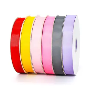 Wholesale Ribbon Mix 196 Colors 1 Inch 2.5 cm Grosgrain Polyester Ribbon for Gift Packing