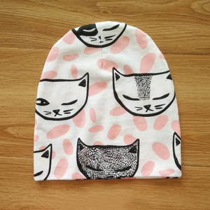 Usine en gros 100% coton bébé Beanie chapeau mignon Animal imprimé dôme <span class=keywords><strong>tricot</strong></span>é chapeau pas cher prix - Product Image 4