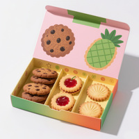 Boîte d'emballage pour biscuits en papier de qualité alimentaire Boîte cadeau en papier de carton pour dessert sucré Macarons de boulangerie Boîtes d'emballage pour biscuits à la pâtisserie