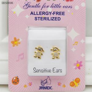 Pendientes de Acero Inoxidable Chapados en Oro Janex, Diseño de Búho, Pequeños y Lindos, Micro Pavé, Joyería de Moda, Nuevo - Product Image 3