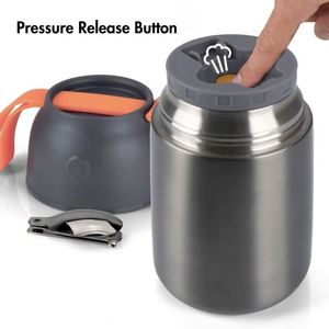 Kids Ally Double Wall Vacuum Insulated Food Jar for Single Meals <b>Lunch</b> <b>Box</b> Stainless Steel Complementary Food Jar 8 Hours 450 Ml - Product Image 3