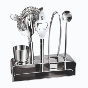 Juego de Coctelera de 7 Piezas de Acero Inoxidable Premium, Reutilizable y Portátil, para Bar Profesional y Mixología Casera - Product Image 2