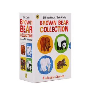 <span class=keywords><strong>Eric</strong></span> Carle's Brown Bear Collection Box Set 4 Volumes Hard Cover Livres pour enfants Perfect English Polar Panda Baby Bear Story - Product Image 1