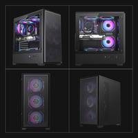 Hot Sale Gaming Computer Case MicroATX ITX Tower PC Case Tempered Glass Side Panel USB 3.0, Computer Cases Gaming Desktop