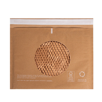 Enveloppes matelassées en papier kraft biodégradable 100% recyclé, taille personnalisée XCGS, sac d'expédition en nid d'abeille naturel