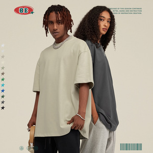 T-shirt Unisexe 100% Coton BE THRIVED Coupe Oversize Manches Courtes 425G Grammage Lourd Vierge Grande Taille pour Couple – Collection <span class=keywords><strong>2023</strong></span> <span class=keywords><strong>en</strong></span> Promotion - Product Image 1