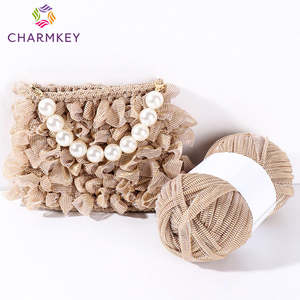 NM1/1.5 100g T-Shirt Yarn-Polyester recyclé <span class=keywords><strong>Zpagetti</strong></span> pour crochet bricolage tissé sacs & artisanat - Product Image 3