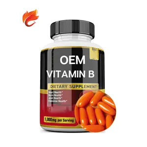 Integratore per lo stomaco private label compound vb 500mg 1000mg vitamina b1 b2 b6 b12 capsule di gel morbido