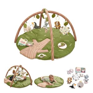 <span class=keywords><strong>D</strong></span>éveloppement sensoriel Jungle Safari <span class=keywords><strong>Tapis</strong></span> <span class=keywords><strong>d</strong></span>'<span class=keywords><strong>activité</strong></span> avec 8 jouets <span class=keywords><strong>d</strong></span>étachables Baby Play Gym Mat - Product Image 1