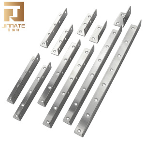 JINNATE Stainless Steel L-Shaped Angle Bracket 90 Degree Furniture Connector Reinforced Support Bracket For Shelf And Cabinet - Product Image 1