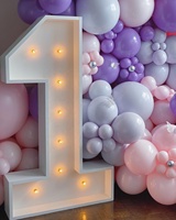 Enseigne néon lumineuse en gros 2023 Mr & Mrs Grande lettre LED Décoration de mariage Fournitures pour événements et fêtes