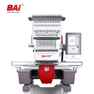 BAI single head high quality computerized baby clothing embroidery machine with good price