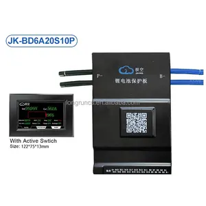 JK BMS 48V Smart BMS LiFePO4 lithium pour batterie 7s 8s 10s 16s 20s 24s 100A 150A 200A Balance active bms 4.3 pouces écran LCD
