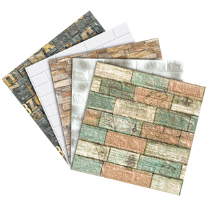 Giấy Ốp Tường Nội Thất Xốp Sang Trọng Giấy Dán Tường 3d Trang Trí Tấm Tường Pvc Tự Dính - Product Image 2