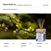 Diffuseur d'arômes sans flamme en rotin et bois oriental pour huiles essentielles – Diffuseur à bâtonnets parfumés