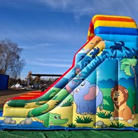 Toboggan gonflable écologique commercial avec PVC haute résistance pour les parcs à thème et les entreprises de location d'événements de carnaval