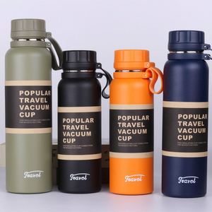 Insulated Stainless Steel Travel Water <b>Bottle</b> with Handle, 550/750/1000ML Vacuum <b>Flask</b> for Outdoor, Gym, Camping, Custom Logo - Product Image 2