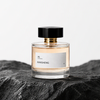 Flacon de parfum cylindrique en verre de luxe 30ml 50ml 100ml pour emballage cosmétique de marque, logo personnalisé, atomiseur vide