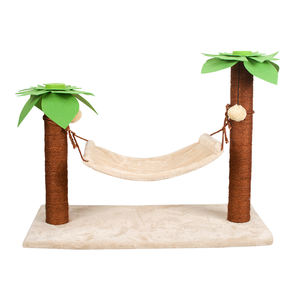 Árbol para Gatos con Diseño de Planta Verde, Rascador, Hamaca, Casa, Muebles de Madera para Gatos, Torre para Mascotas - Product Image 4
