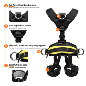 <span class=keywords><strong>Oferta</strong></span> Especial Arnés de Seguridad de Cuerpo Completo de 5 Puntos con Certificación EN361 EN358, Resistencia de 25KN para <span class=keywords><strong>Escalada</strong></span> y Protección Anticaídas, Hecho de Poliéster Duradero - Product Image 3