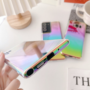 Coque de téléphone portable de luxe, dégradé, aurore, transparente, Laser, pour Samsung S21 S20 Plus Note 20 <span class=keywords><strong>Ultra</strong></span> 10 A12 A32 <span class=keywords><strong>A22</strong></span> A51 A71 A21S A31 A02S - Product Image 3