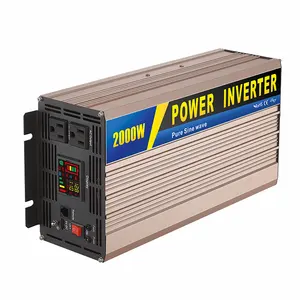 2000W pure sine wave inverter With Intelligent Digital Display & Remote Switch ac to dc