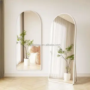 Custom Large Standing Arch Metal Framed Hung Dressing Leaning Full Length Floor Mirror