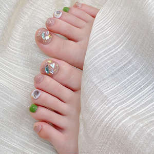 <span class=keywords><strong>เล็บ</strong></span><span class=keywords><strong>เท้า</strong></span>ปลอม<span class=keywords><strong>เจ</strong></span><span class=keywords><strong>ล</strong></span>นิ่ม<span class=keywords><strong>ล</strong></span>ายสวยแบบขายส่ง ใช้ซ้ำได้ <span class=keywords><strong>สี</strong></span><span class=keywords><strong>เขียว</strong></span>วิ้งประดับเพชร - Product Image 3