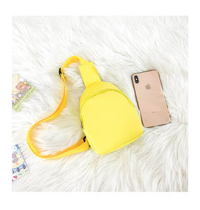 Nuevo bolso de pecho de cuero PU de color sólido para niños, mochilas pequeñas de hombro de viaje, mini bolso cruzado bonito para niños y niñas, monedero - Product Image 4