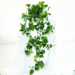 Conjunto <span class=keywords><strong>de</strong></span> Plantas Artificiales Colgantes con Eucalipto y Decoración <span class=keywords><strong>de</strong></span> Bonsái para Uso en Interiores, Pothos Artificial - Product Image 6