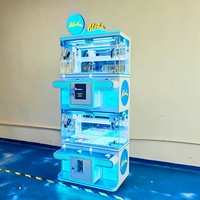 Machine à griffes double pour 4 joueurs, commerciale, à monnayeur, avec LED, pour centre de divertissement familial