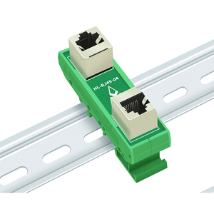 Adaptateur de prise femelle vers femelle RJ45 8P8C à montage sur rail <span class=keywords><strong>DIN</strong></span>, carte de circuit imprimé, connecteur Ethernet vertical <span class=keywords><strong>RJ</strong></span>-<span class=keywords><strong>45</strong></span>, convertisseur - Product Image 5