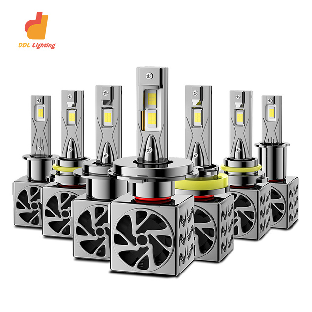 High-Power 6500K 12V LED Headlights for Cars Light Function Copper Tube Cooling New Condition