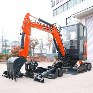 Miniexcavadora hidráulica HUAYEE de 2500 kg, excavadora pequeña de 2.5 toneladas con brazo giratorio, excavadora pequeña económica, miniexcavadora. - Product Image 2